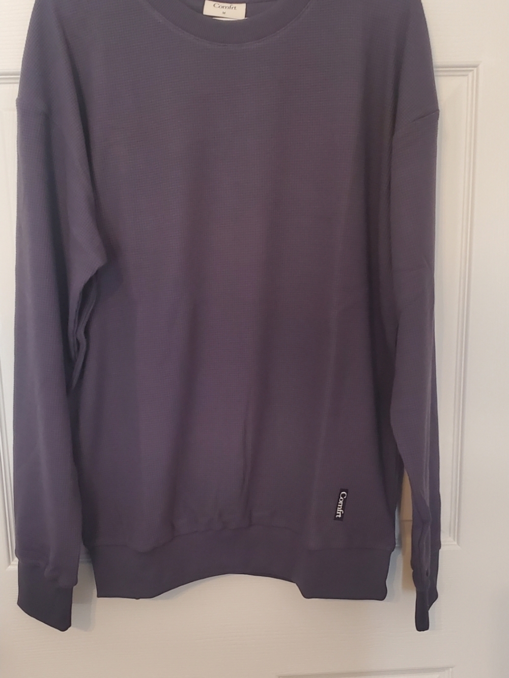 ComfortWaffle Long-Sleeve Crewneck Sweater